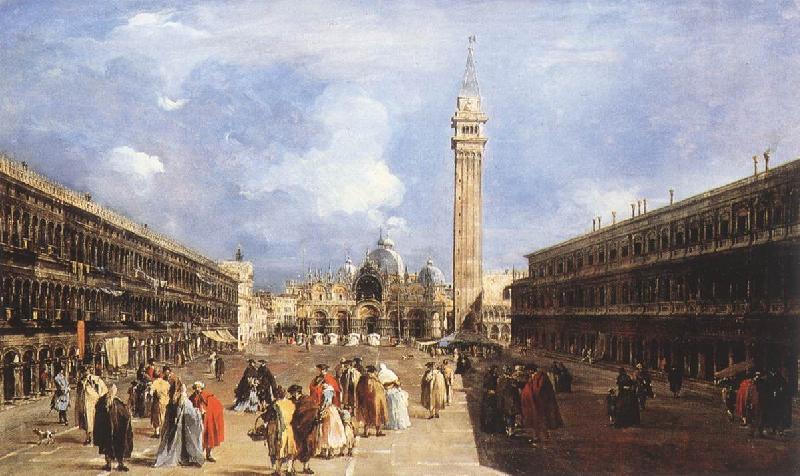 GUARDI, Francesco The Piazza San Marco towards the Basilica dfh